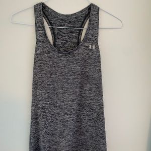 Gray Under Armour racerback workout top